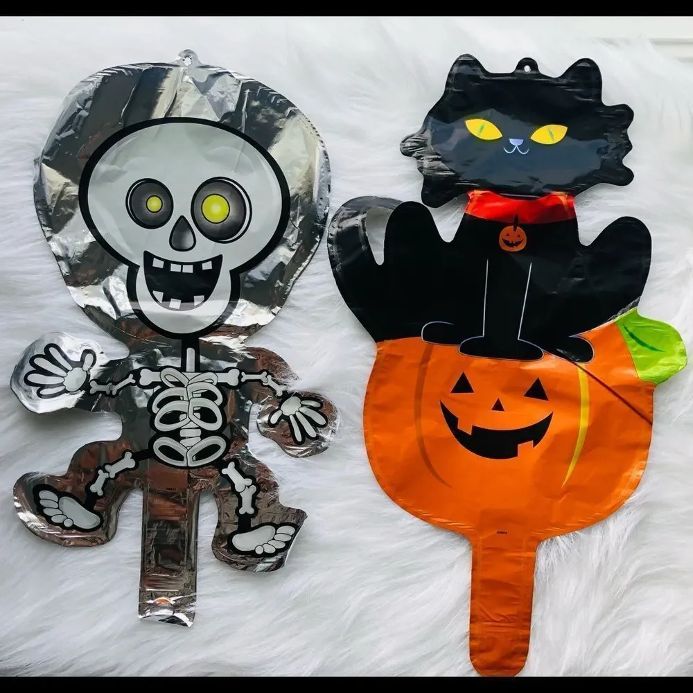 Happy Halloween 10 Pcs Foil Balloons Seasonal Decoration Party Supplies For Kids